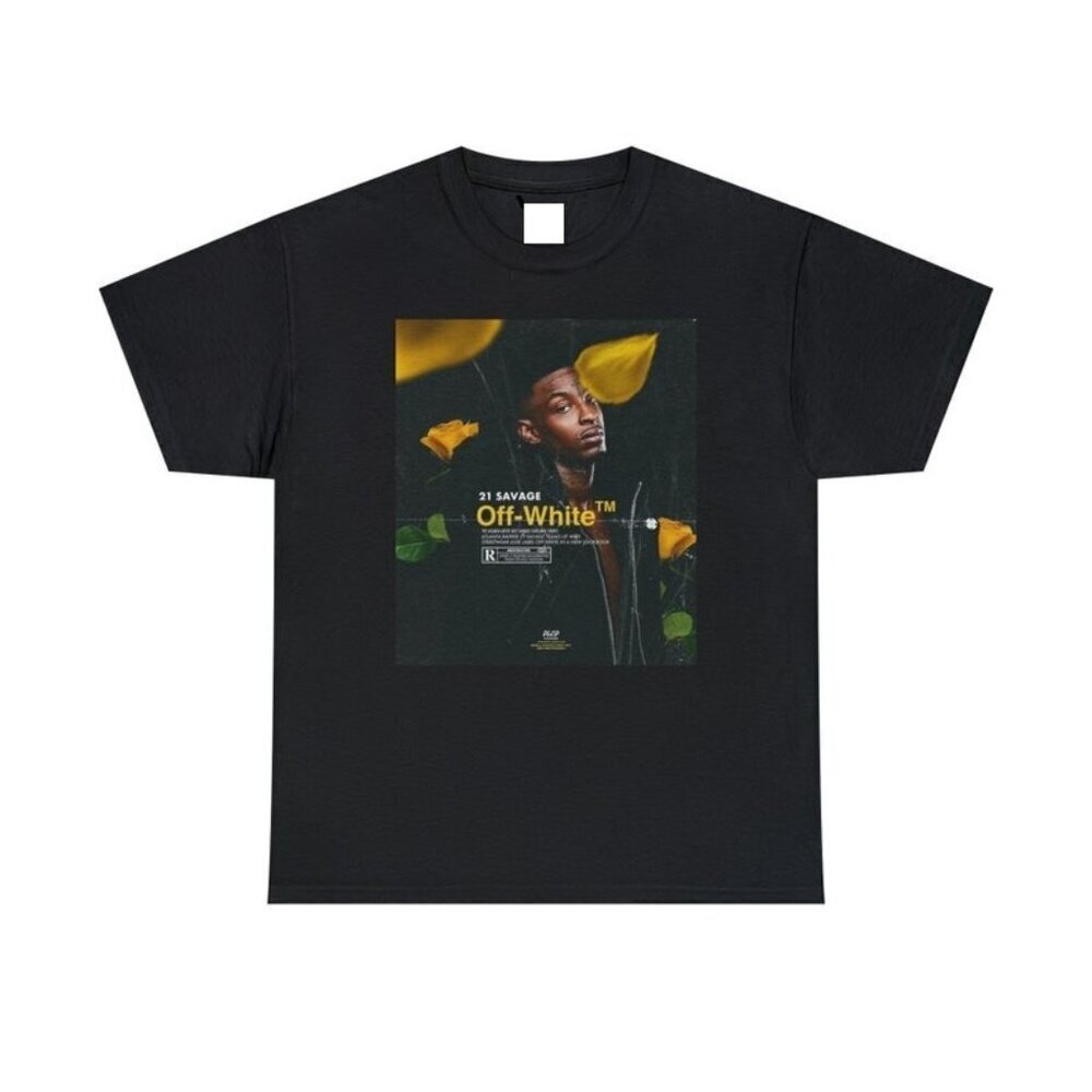 21 Savage Off White Style Retro Hip Hop Unisex T-Shirt